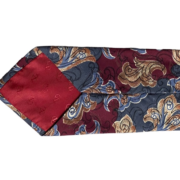 Vintage 80s Designer Valentino Silk Tie - Picture 5 of 5
